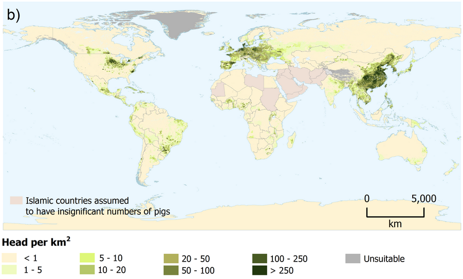 Where the world's pigs live