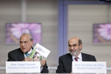 OECD Secretary-General Angel Gurría with FAO Director-General José Graziano da Silva (Photo:FAO)