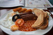 Vegetarian English breakfast (Photo: Ben Sutherland/flickr)